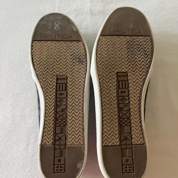 Nautica Dark/Light Gray Canvas Shoes Size 7 - Picture 6 of 10